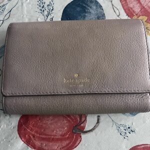 kate spade Taupe Leather Wallet